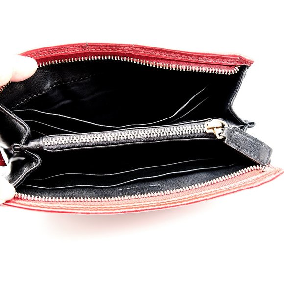 See By Chloe Wristlet Wallet, Small Leather Purse, Vintage Red Leather Wristlet - Picture 8 of 12